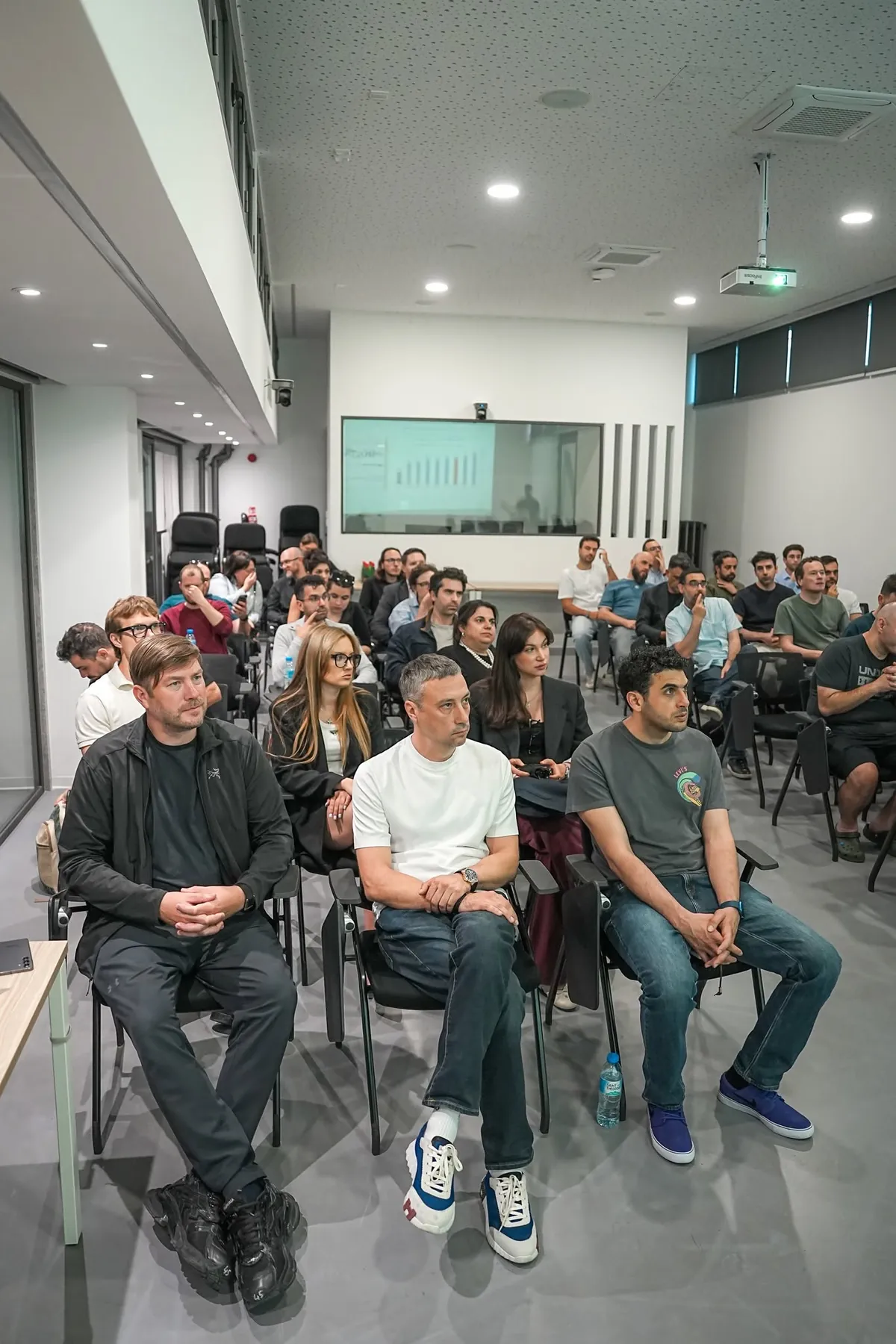 Audience at a DeepTech.CY meetup in Nicosia